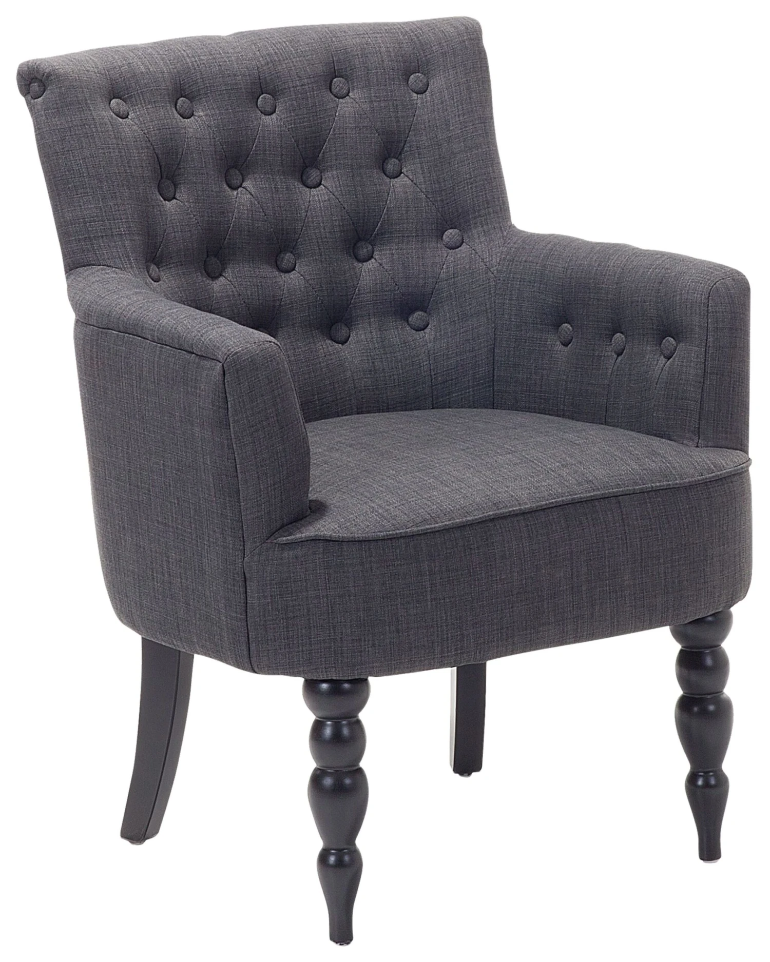 Fabric Armchair Dark Grey ALESUND
