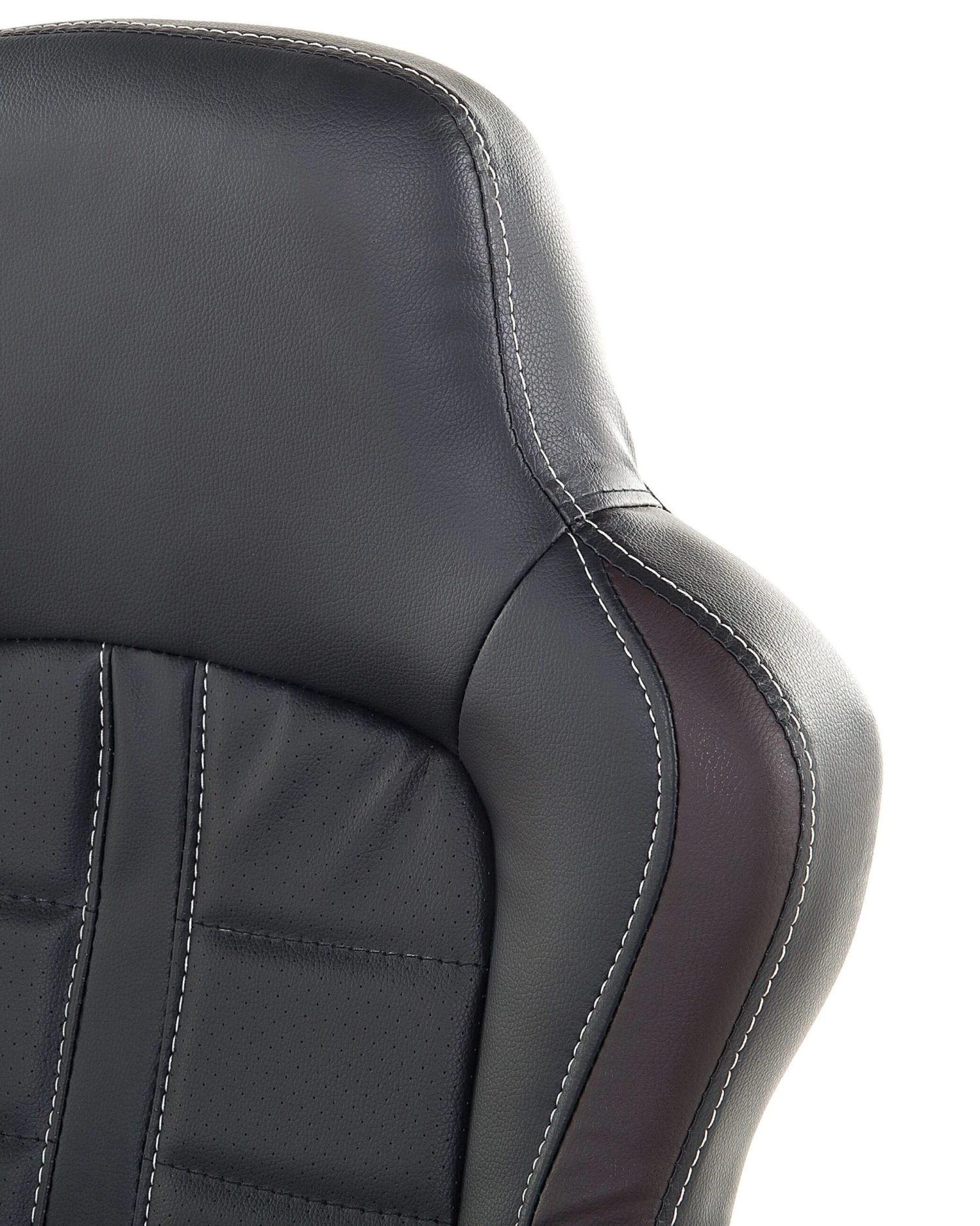 Executive Chair Black With Dark Brown PRINCE - Image 7