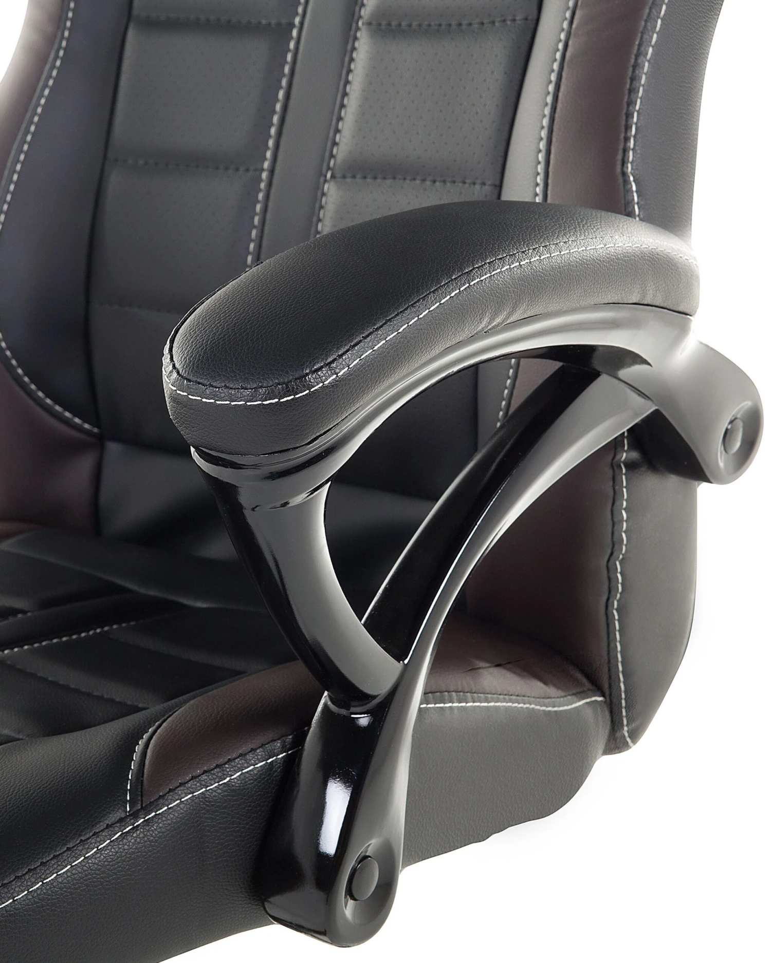 Executive Chair Black With Dark Brown PRINCE - Image 10
