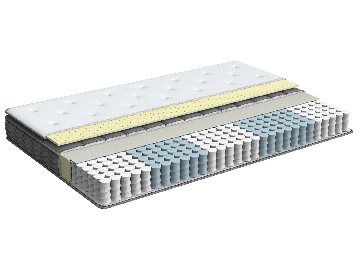 Latex Pocket Spring Hypoallergenic Mattress Medium JOY Various Sizes - Image 2