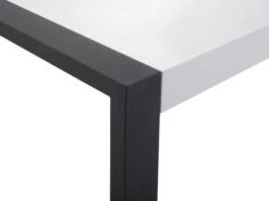 Dining Table 220 X 90 Cm White With Black ARCTIC I -Cheap Furniture Store undef src sa picid 520373 type whitesh image