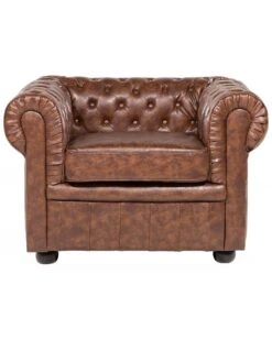 Leather Armchair Golden Brown CHESTERFIELD -Cheap Furniture Store undef src sa picid 537693 type whitesh image