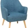 Fabric Armchair Teal Blue LOKEN -Cheap Furniture Store undef src sa picid 549153 type whitesh image