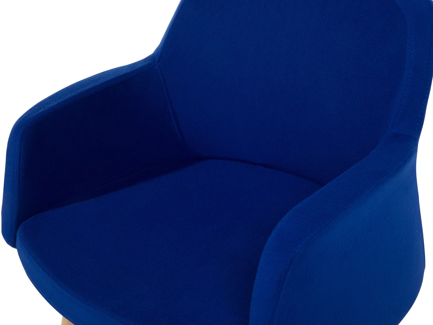 Fabric Armchair Dark Blue YSTAD - Image 10