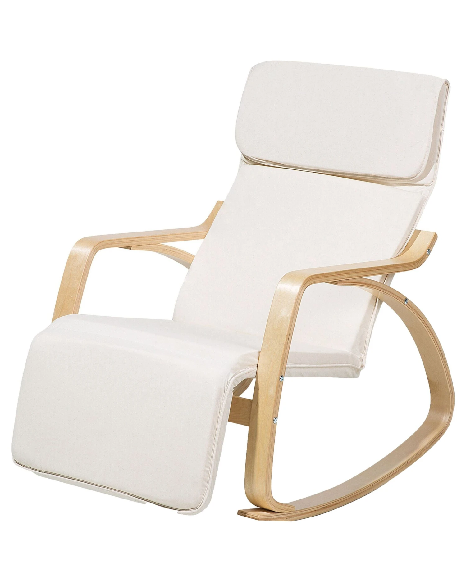 Rocking Chair Beige WESTON - Image 4