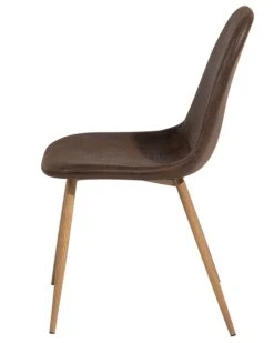 Set Of 2 Faux Leather Dining Chairs Brown BRUCE -Cheap Furniture Store undef src sa picid 682197 type whitesh image