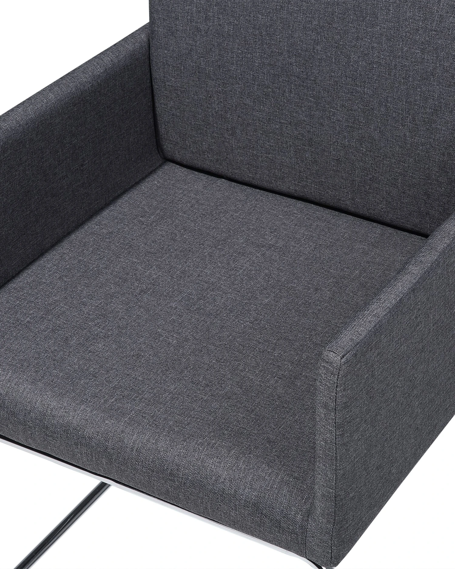 Set Of 2 Fabric Dining Chairs Grey GOMEZ - Image 8