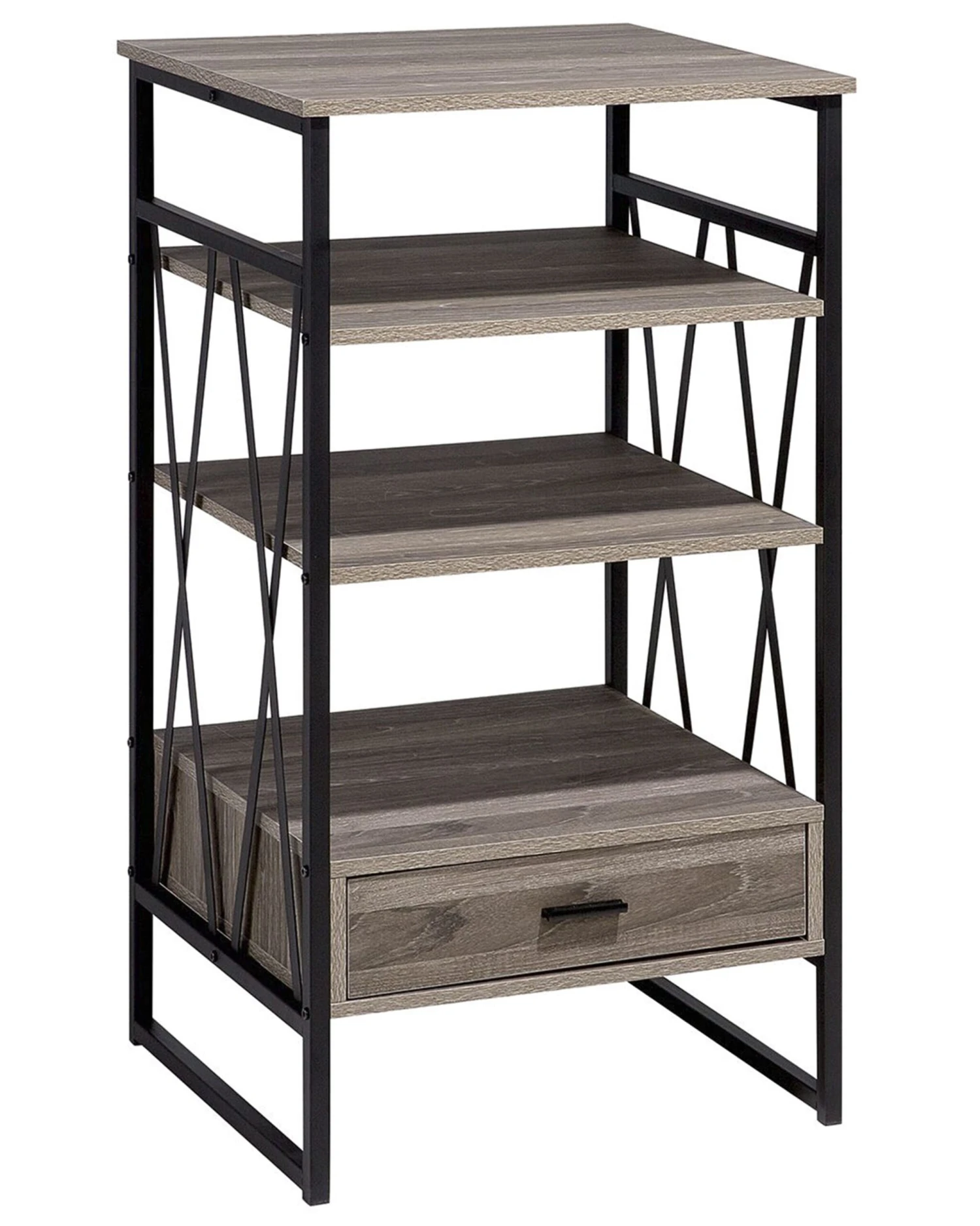 3 Tier Bookshelf Taupe KEENE