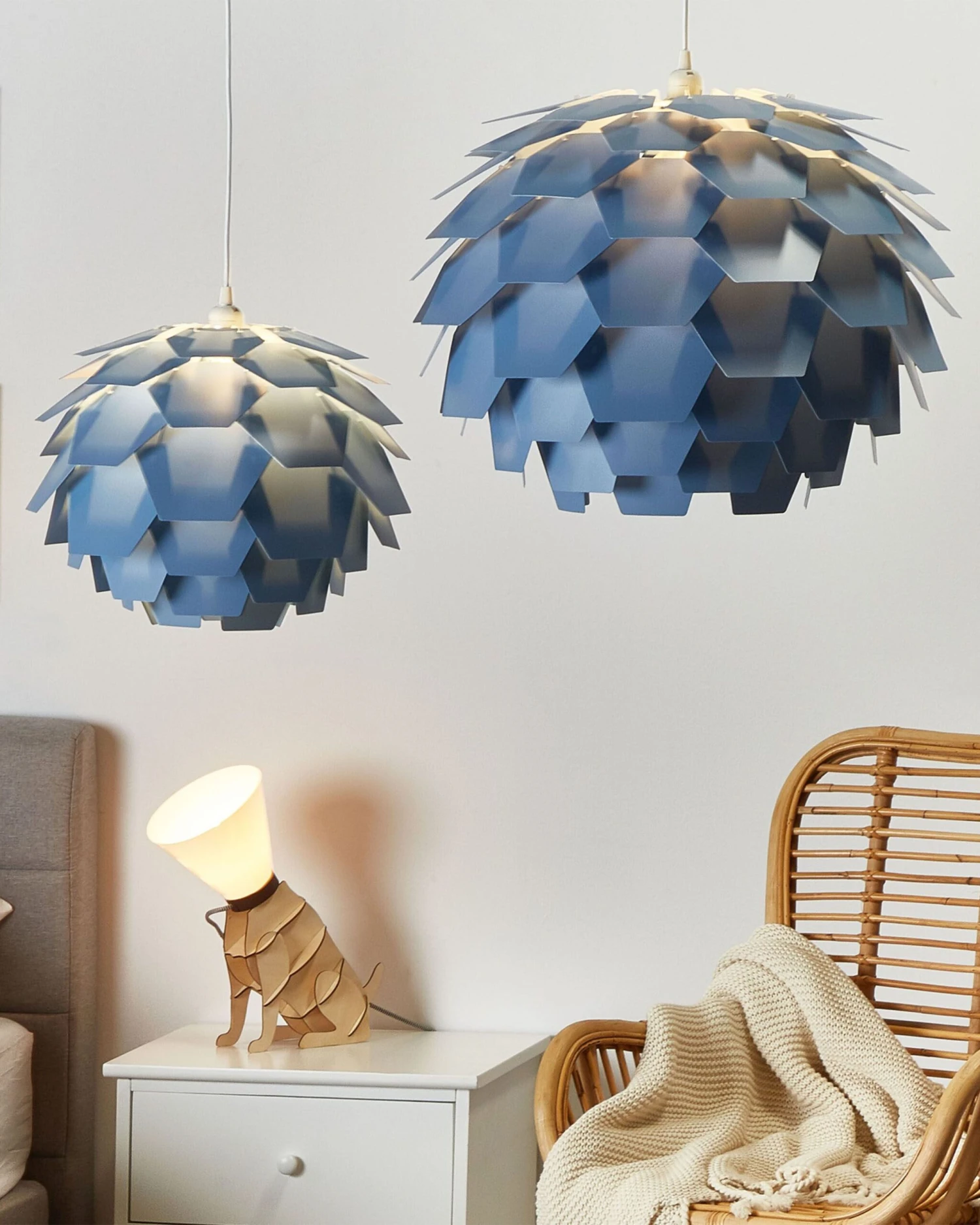 Pendant Lamp Blue SEGRE Small - Image 2