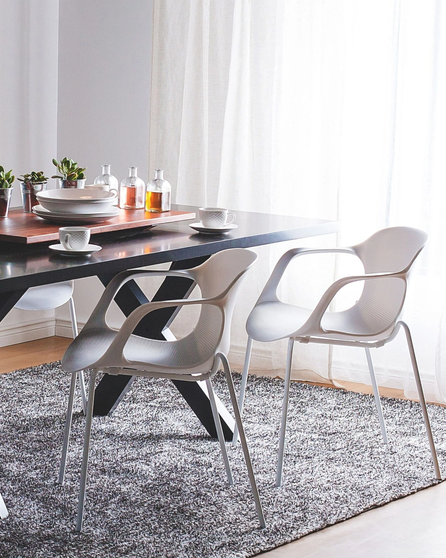 Set Of 2 Dining Chairs White ELBERT 4 Set Of 2 Dining Chairs White ELBERT - Image 2