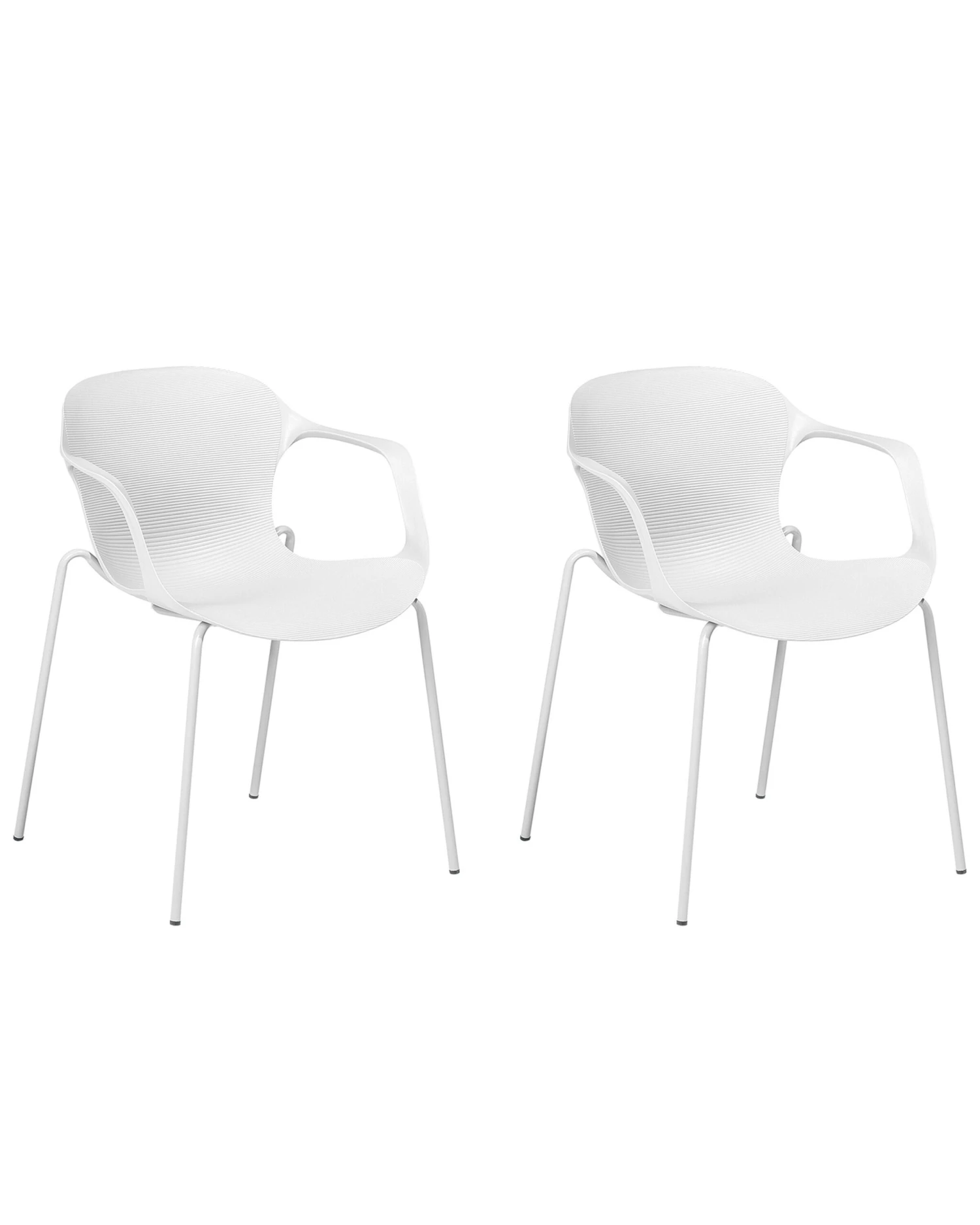 Set Of 2 Dining Chairs White ELBERT 3 Set Of 2 Dining Chairs White ELBERT