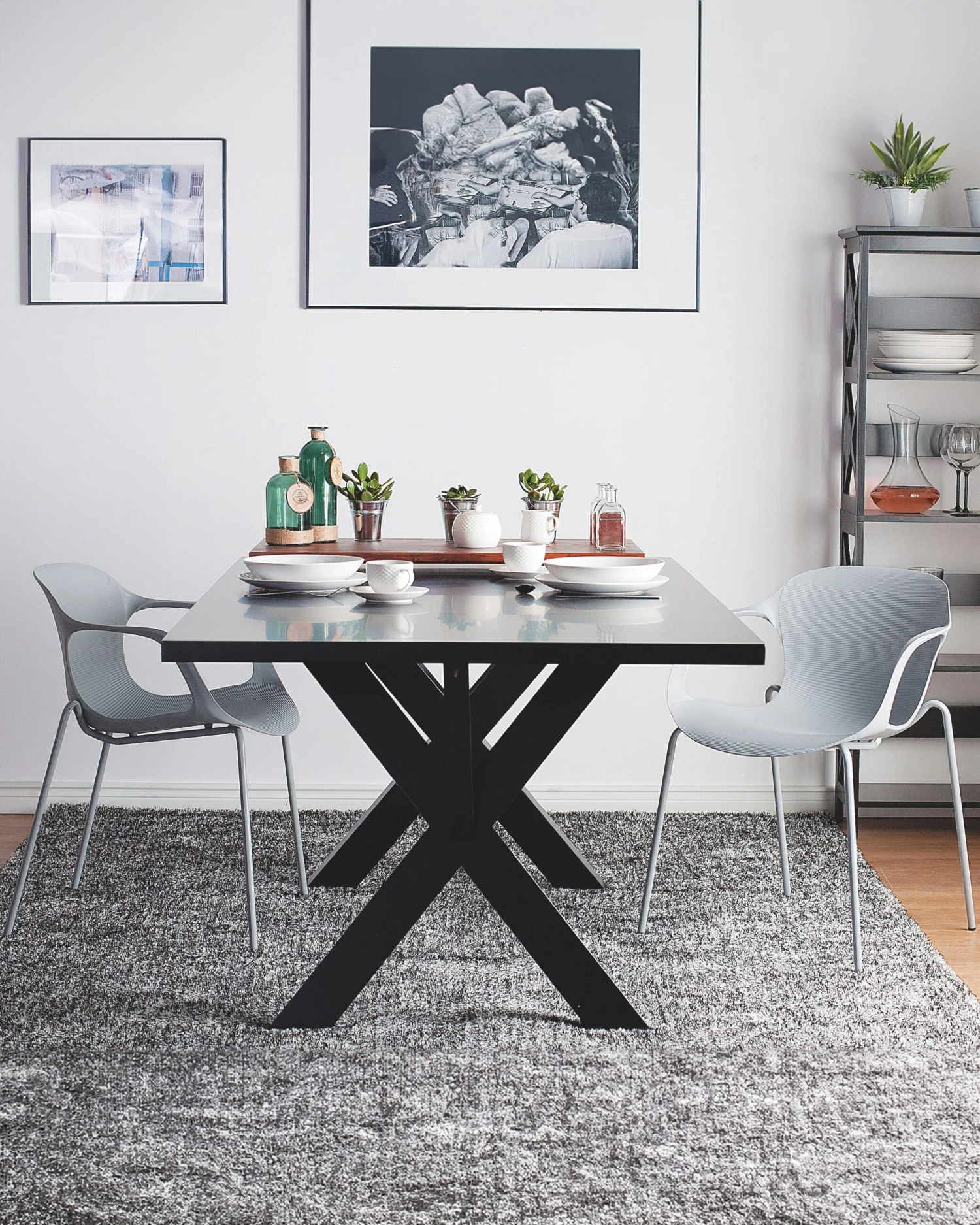 Set Of 2 Dining Chairs Grey ELBERT - Image 2