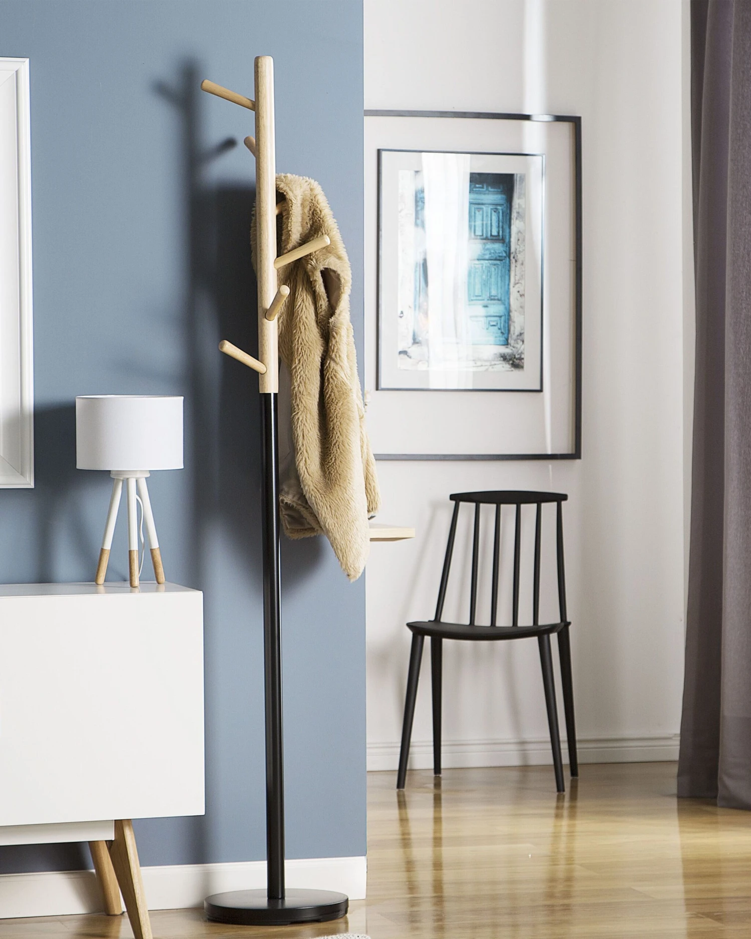 Coat Stand Brown And Black AUBUM - Image 2