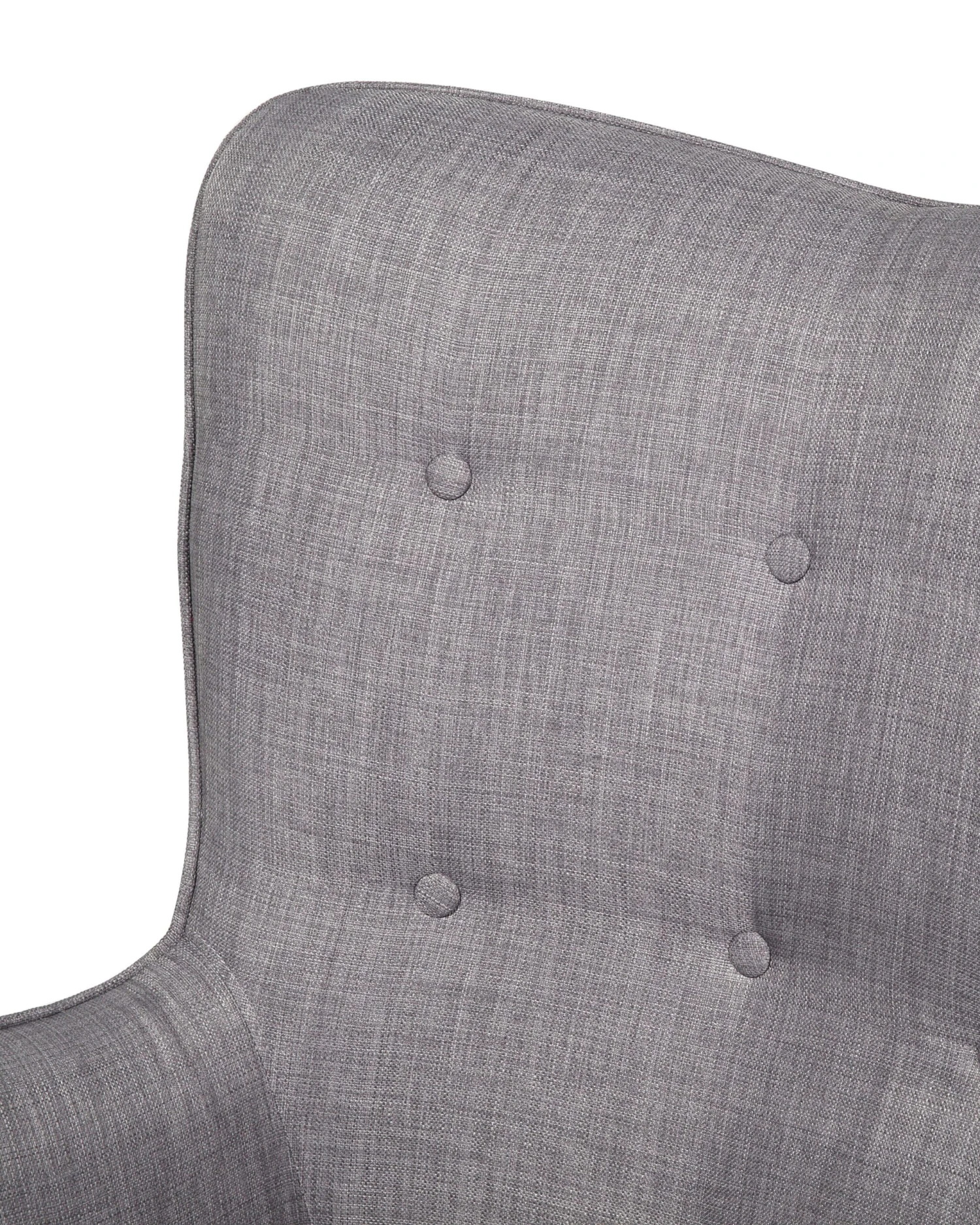 Wingback Chair With Footstool Light Grey VEJLE 12 Wingback Chair With Footstool Light Grey VEJLE - Image 10
