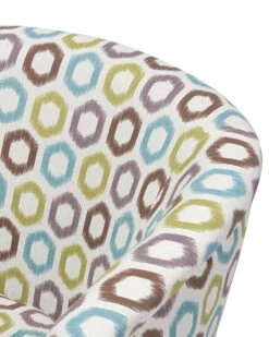 Fabric Tub Chair Geometric Pattern ODENZEN -Cheap Furniture Store undef src sa picid 689861 type whitesh image