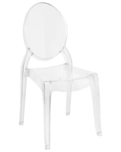 Set Of 4 Dining Chair Transparent MERTON -Cheap Furniture Store undef src sa picid 690272 type whitesh image