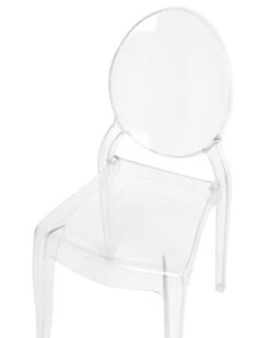 Set Of 4 Dining Chair Transparent MERTON -Cheap Furniture Store undef src sa picid 690274 type whitesh image