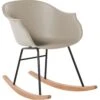 Rocking Chair Beige HARMONY