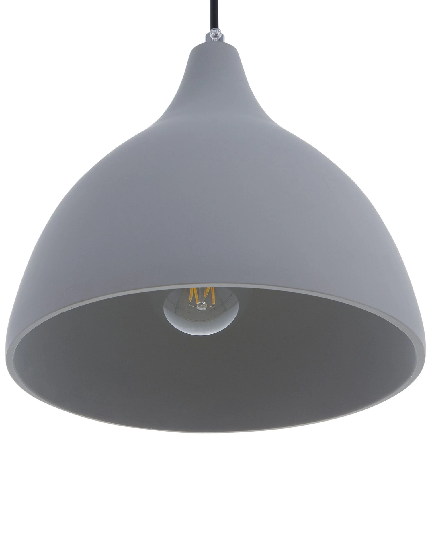 Concrete Pendant Lamp Grey LAMBRO - Image 5