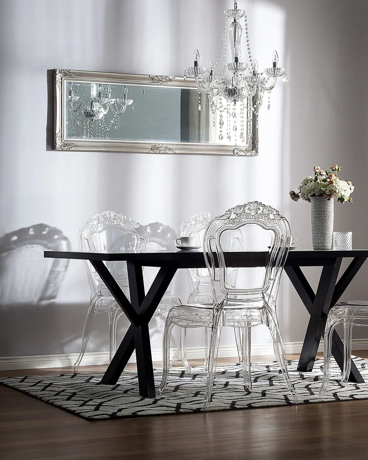 Set Of 2 Accent Chairs Acrylic Clear VERMONT 4 Set Of 2 Accent Chairs Acrylic Clear VERMONT - Image 2