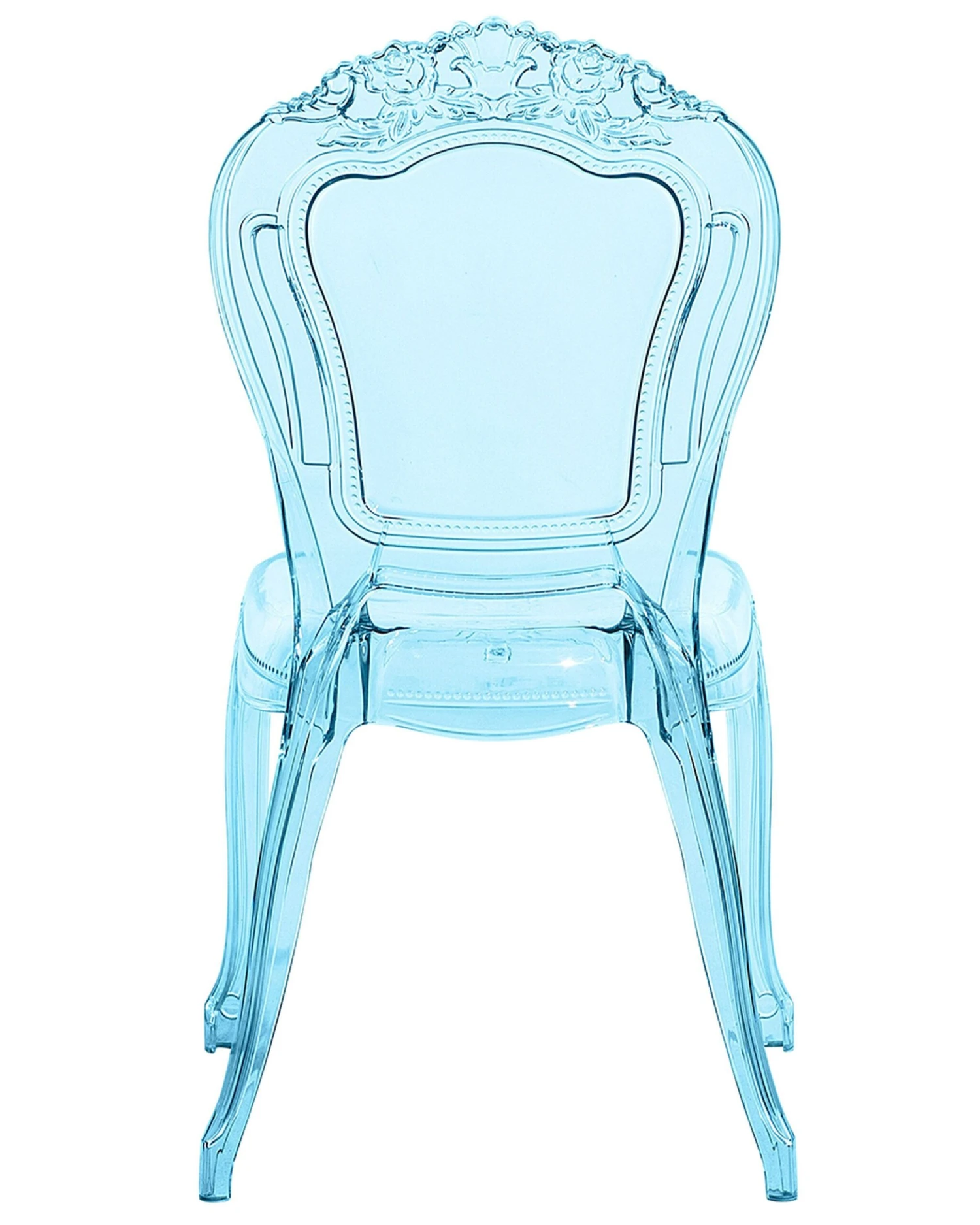 Set Of 2 Accent Chairs Acrylic Transparent Blue VERMONT 9 Set Of 2 Accent Chairs Acrylic Transparent Blue VERMONT - Image 7