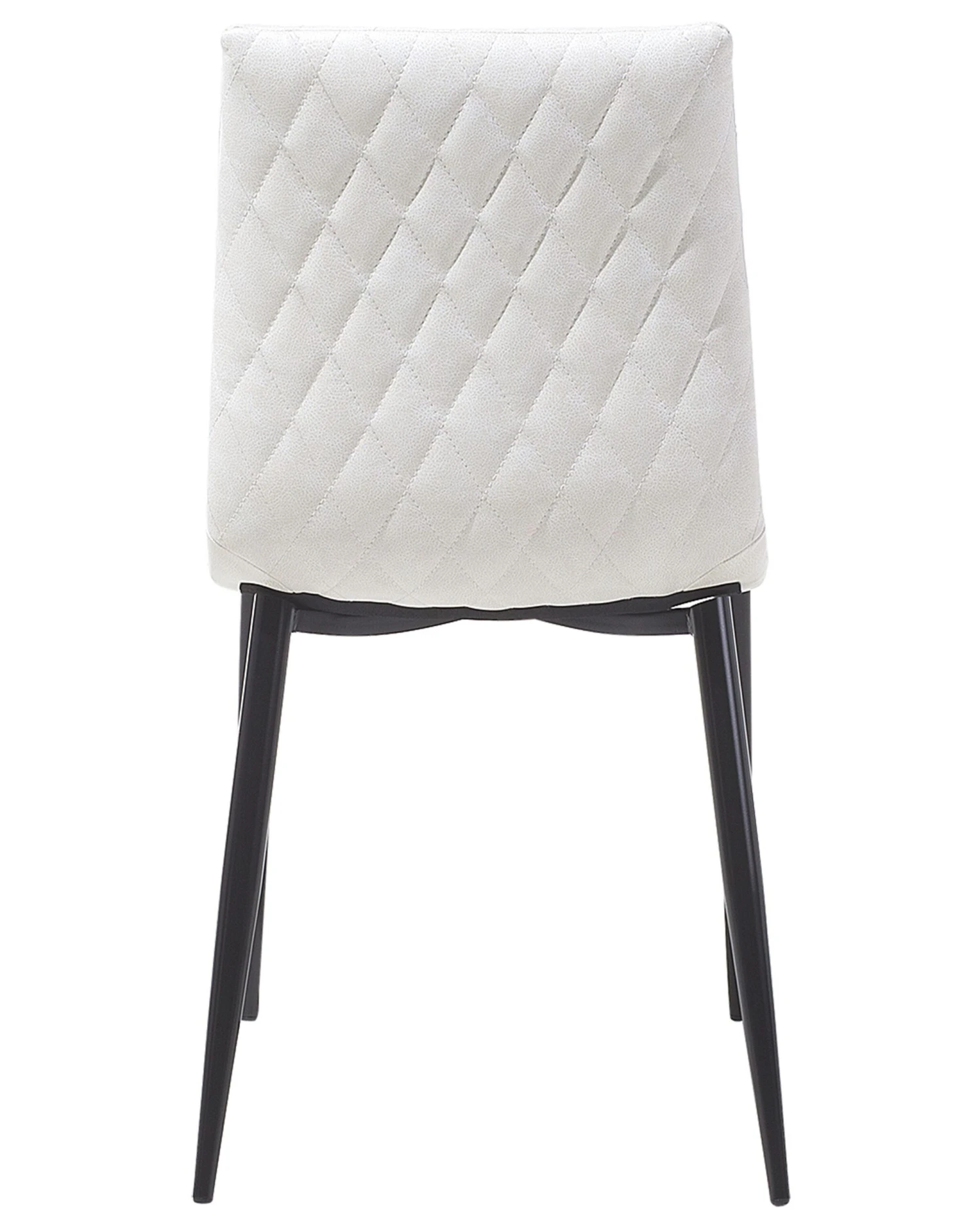 Set Of 2 Dining Chairs Faux Leather Cream MONTANA 8 Set Of 2 Dining Chairs Faux Leather Cream MONTANA - Image 6