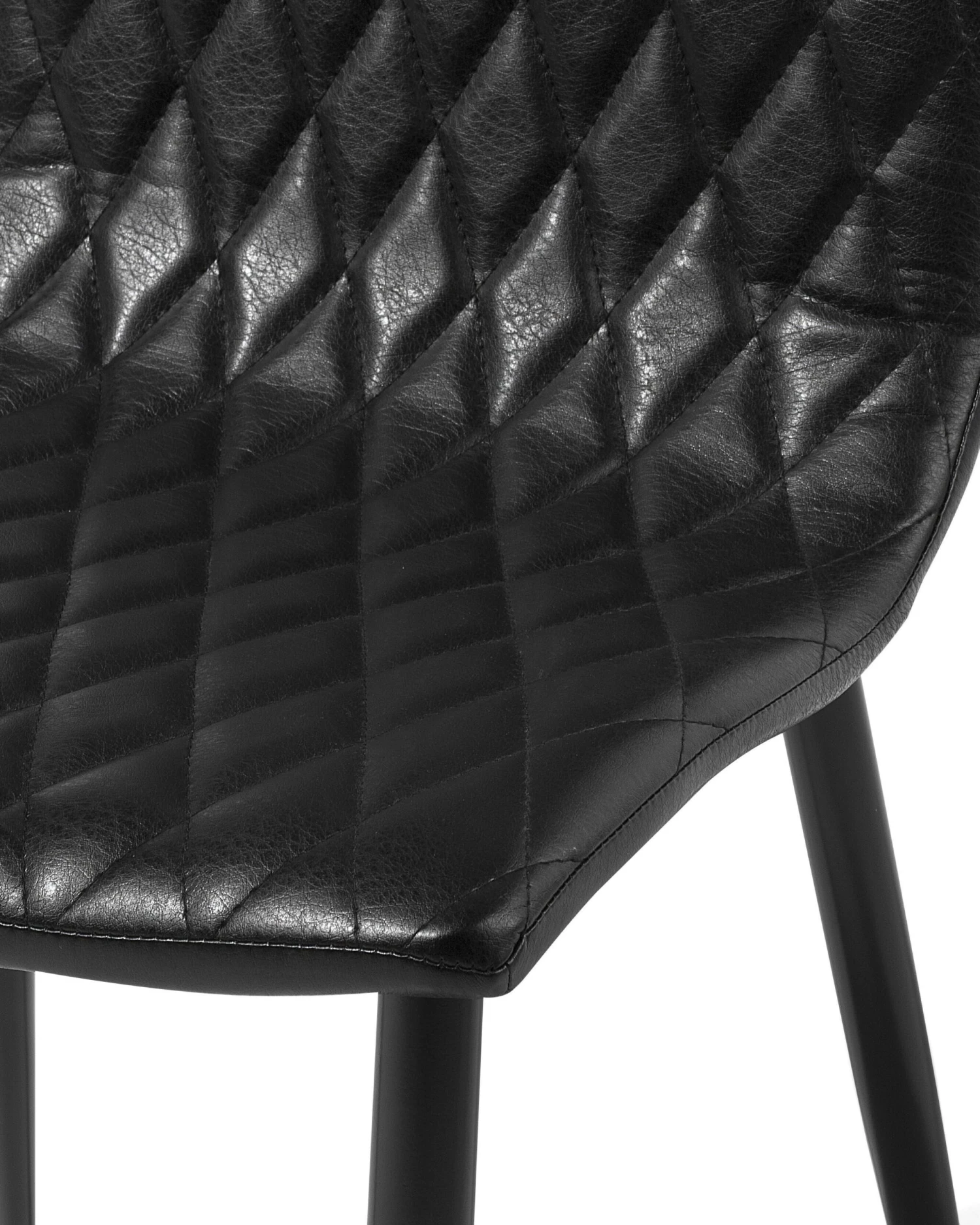 Set Of 2 Dining Chairs Faux Leather Black MONTANA - Image 9