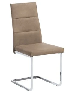 Set Of 2 Faux Leather Dining Chairs Beige ROCKFORD -Cheap Furniture Store undef src sa picid 693140 type whitesh image