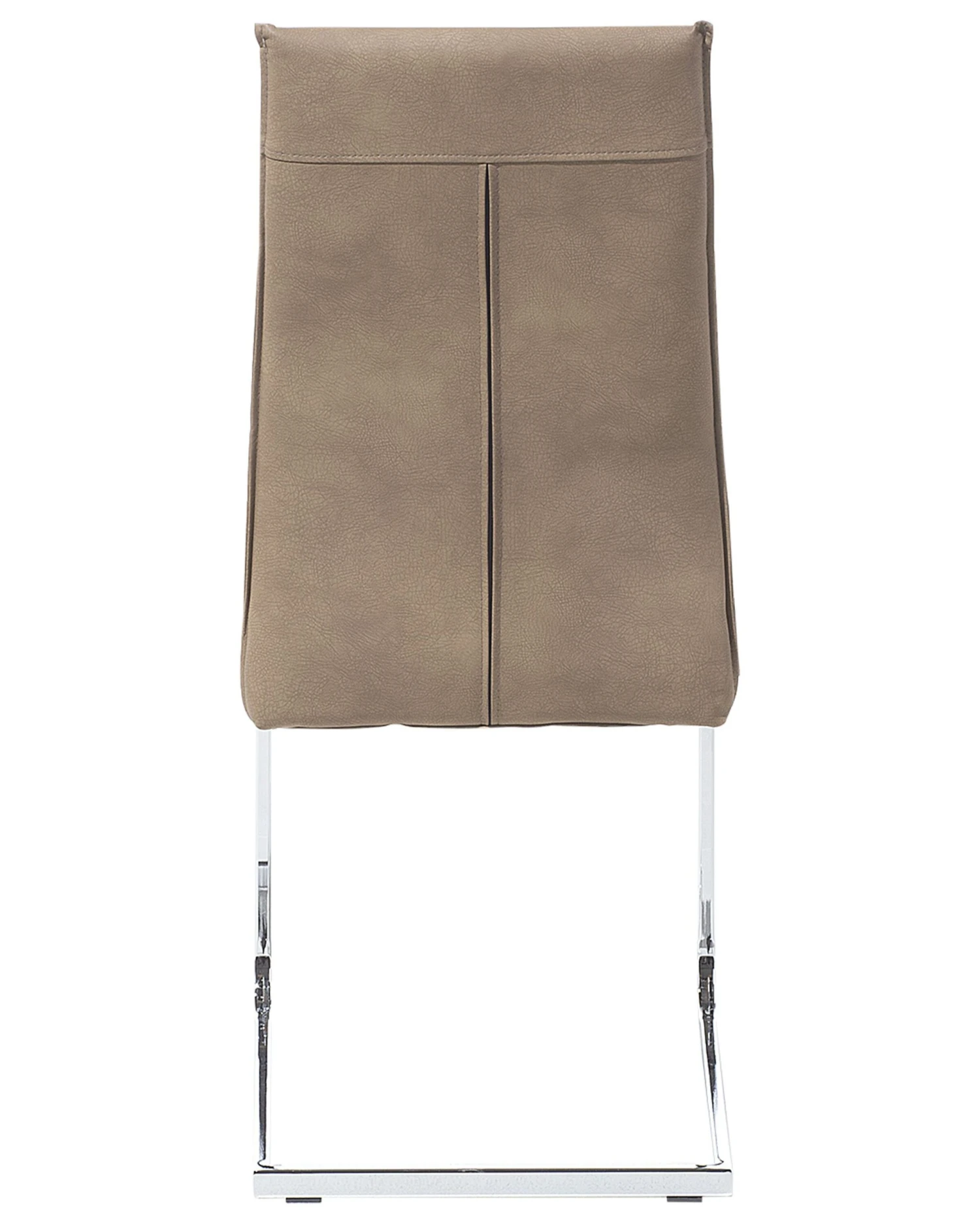 Set Of 2 Faux Leather Dining Chairs Beige ROCKFORD - Image 6