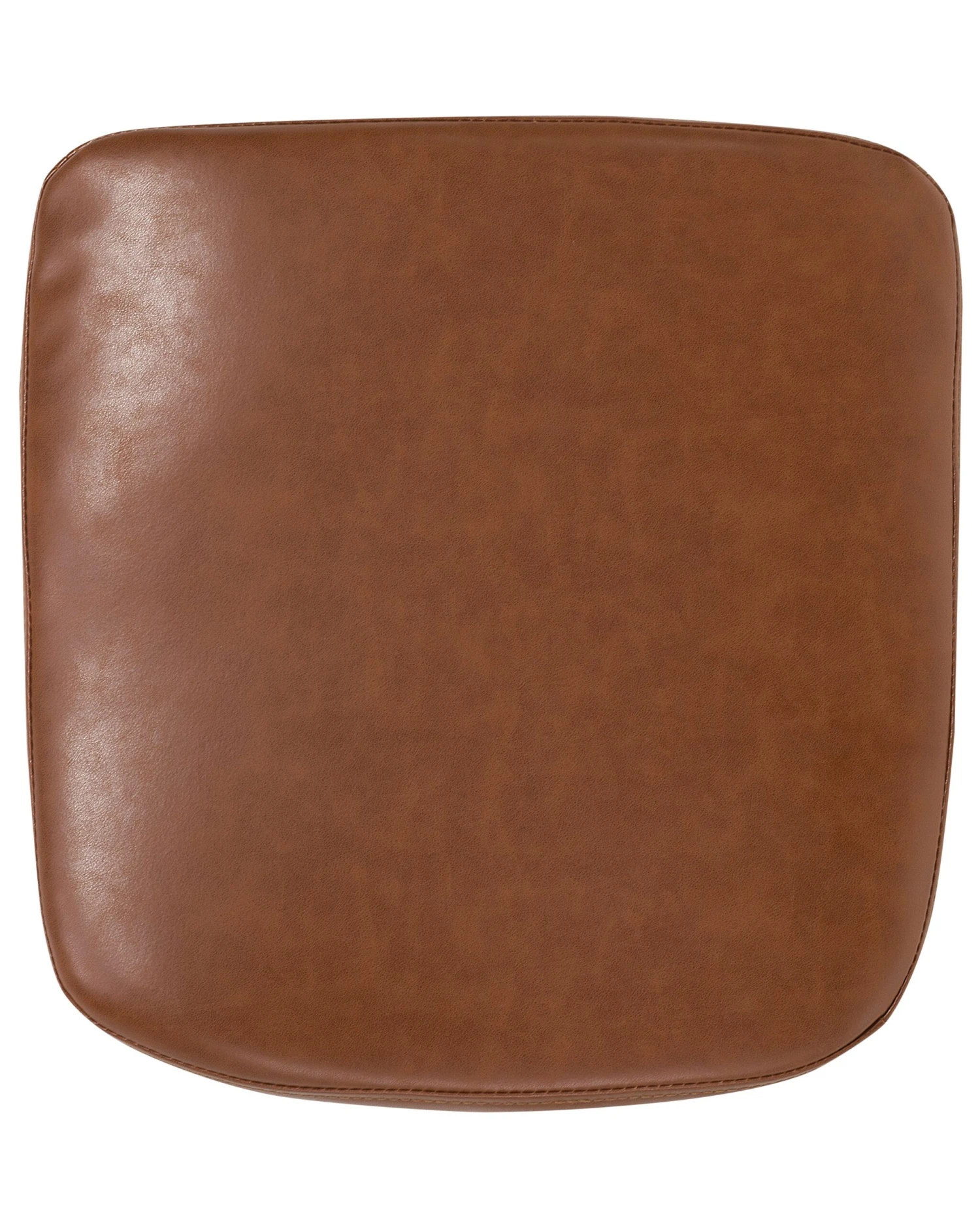 Faux Leather Dining Chair Golden Brown YORKVILLE 11 Faux Leather Dining Chair Golden Brown YORKVILLE - Image 9