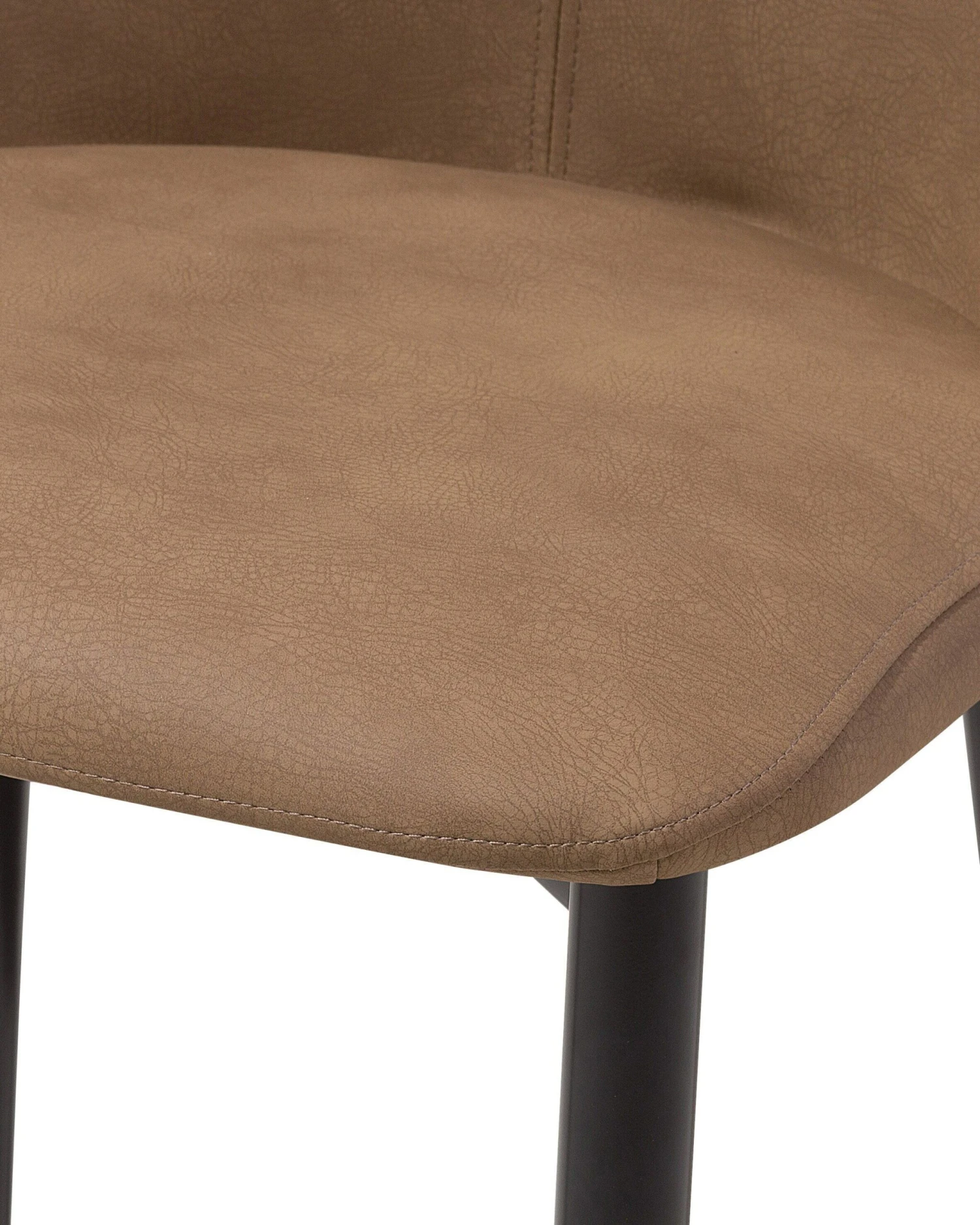 Set Of 2 Faux Leather Dining Chairs Golden Brown CLAYTON - Image 8