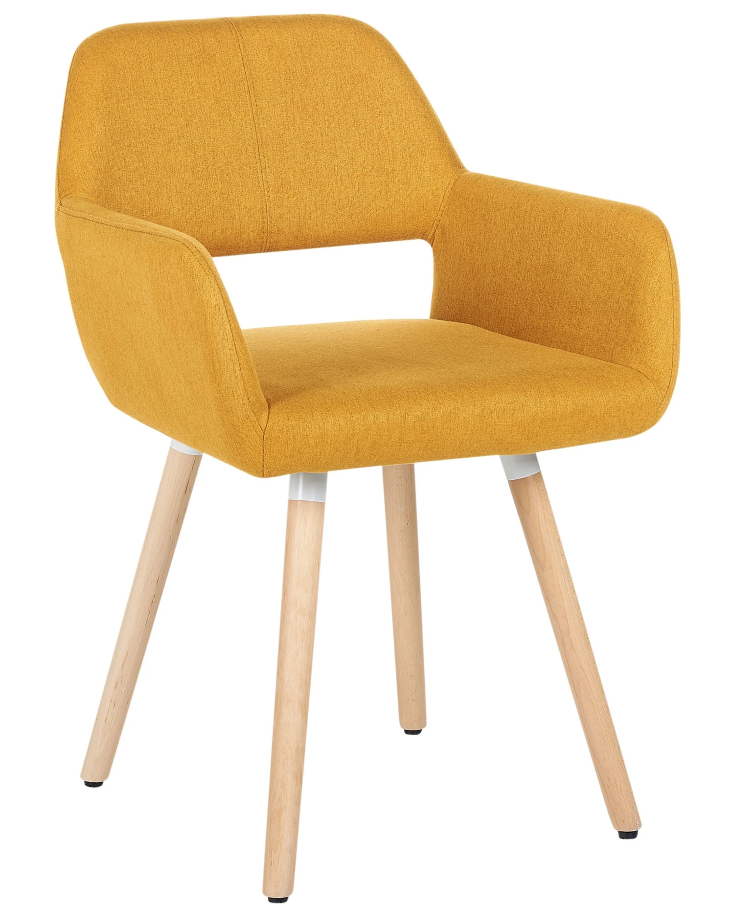 Set Of 2 Fabric Dining Chairs Yellow CHICAGO - Image 9