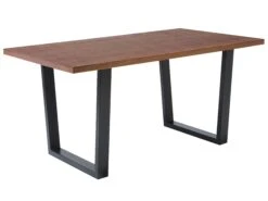 Dining Table 160 X 90 Cm Dark Wood AUSTIN