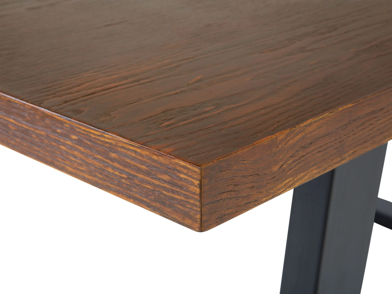 Dining Table 160 X 90 Cm Dark Wood AUSTIN - Image 5