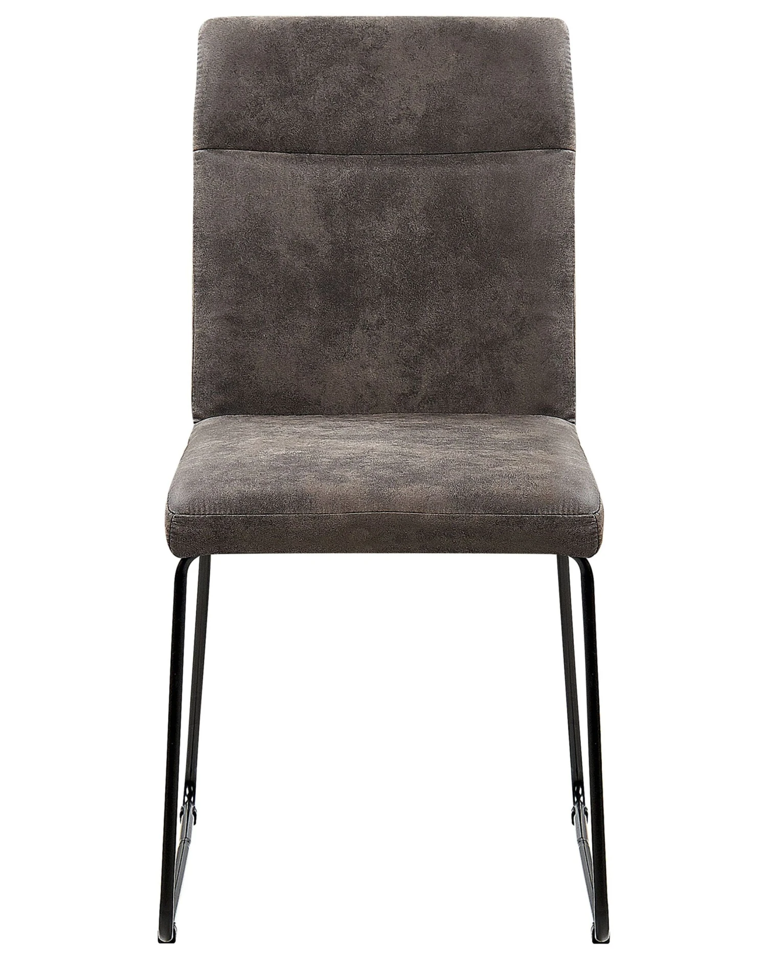 Set Of 2 Fabric Dining Chairs Grey NEVADA 10 Set Of 2 Fabric Dining Chairs Grey NEVADA - Image 8
