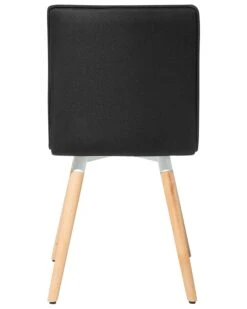 Set Of 2 Fabric Dining Chairs Black BROOKLYN 20 Set Of 2 Fabric Dining Chairs Black BROOKLYN -Cheap Furniture Store undef src sa picid 696379 type whitesh image