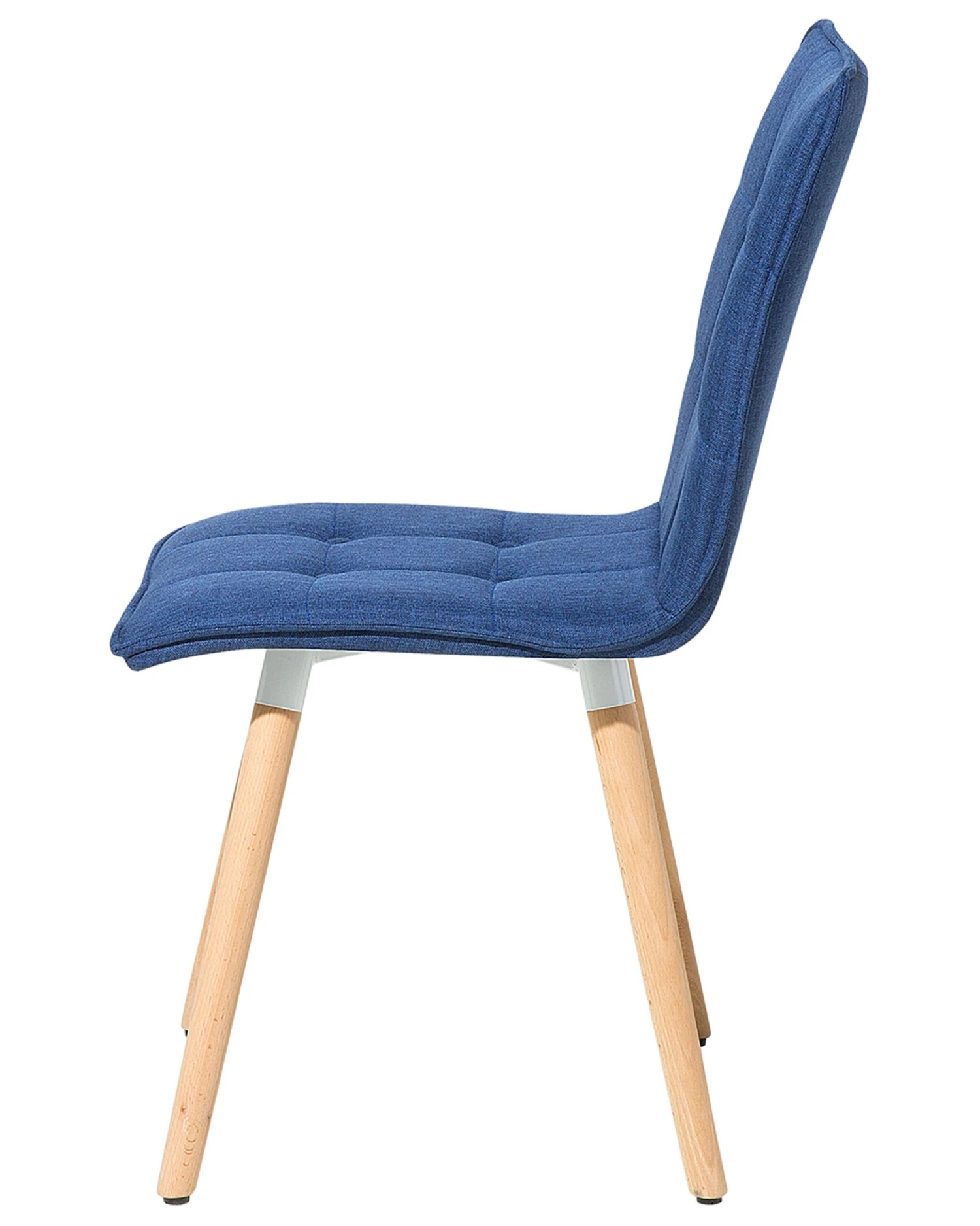 Set Of 2 Fabric Dining Chairs Blue BROOKLYN - Image 6