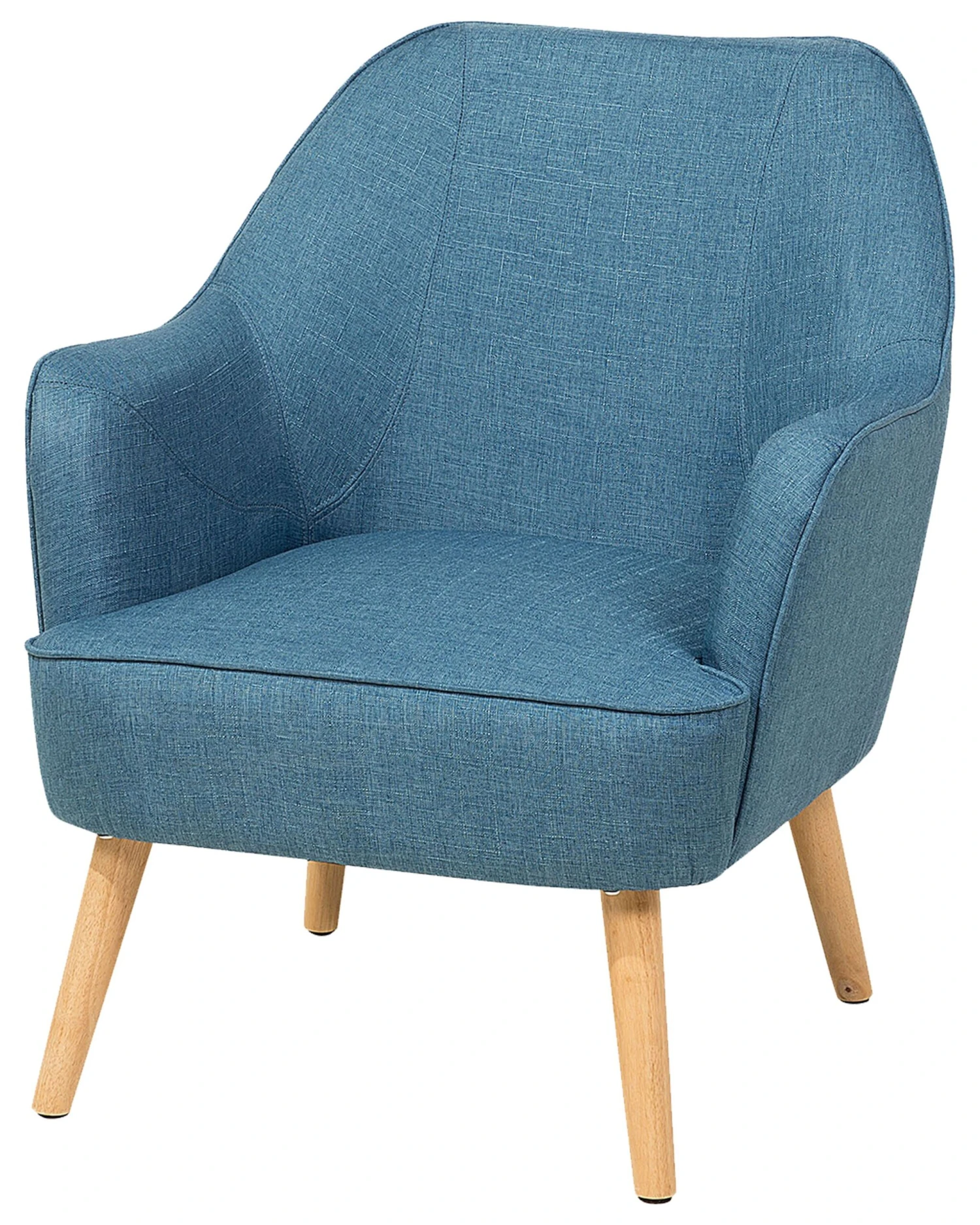 Fabric Armchair Teal Blue LOKEN - Image 4
