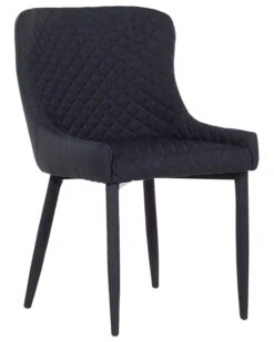 Set Of 2 Fabric Dining Chairs Black SOLANO -Cheap Furniture Store undef src sa picid 699541 type whitesh image