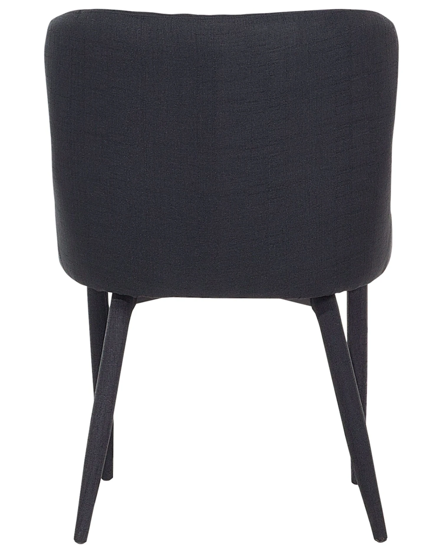 Set Of 2 Fabric Dining Chairs Black SOLANO - Image 8