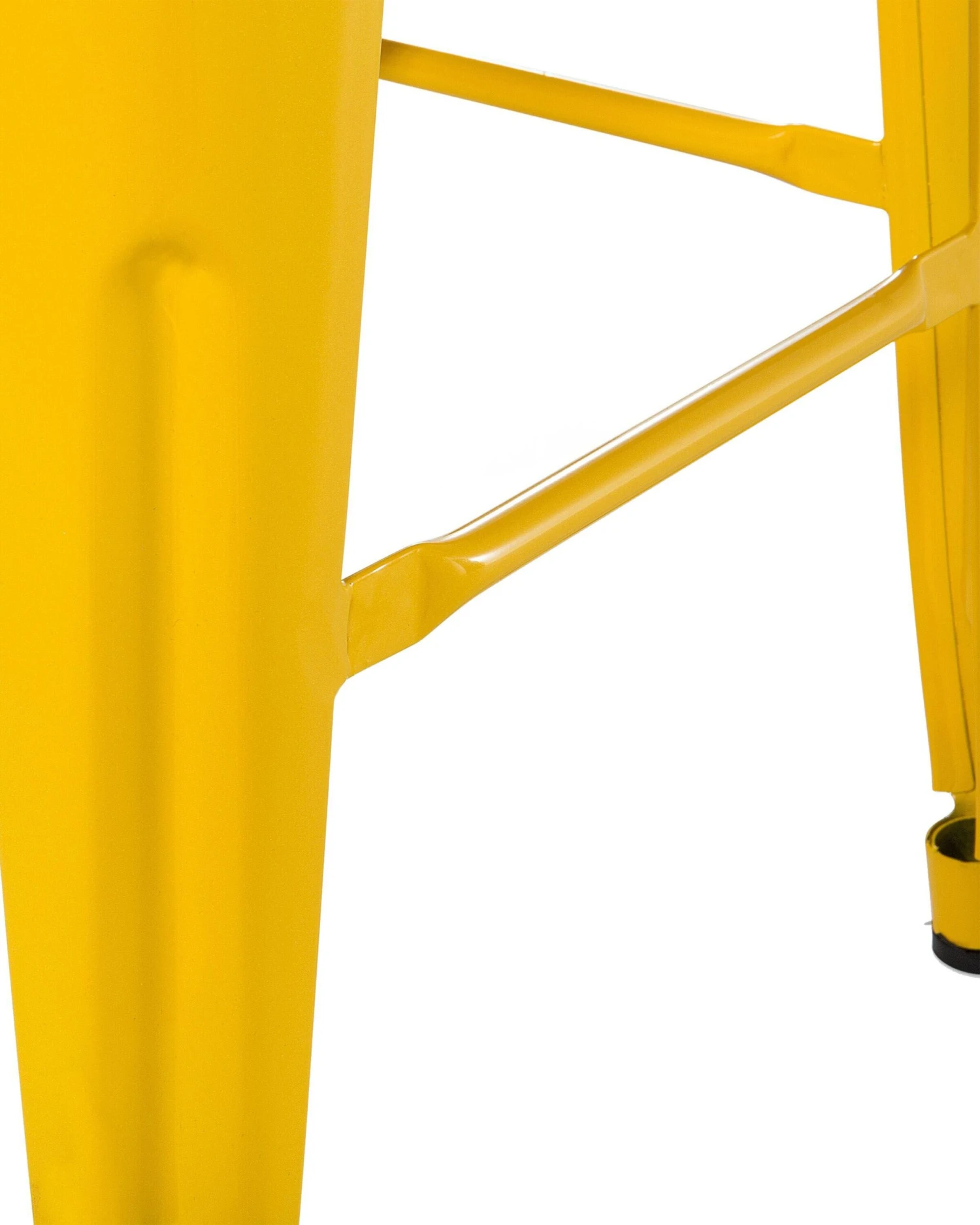Set Of 2 Metal Stools 60 Cm Yellow CABRILLO - Image 6