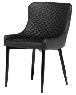 Set Of 2 Dining Chairs Faux Leather Black SOLANO -Cheap Furniture Store undef src sa picid 703295 type whitesh image