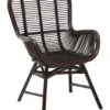 Rattan Accent Chair Brown TOGO