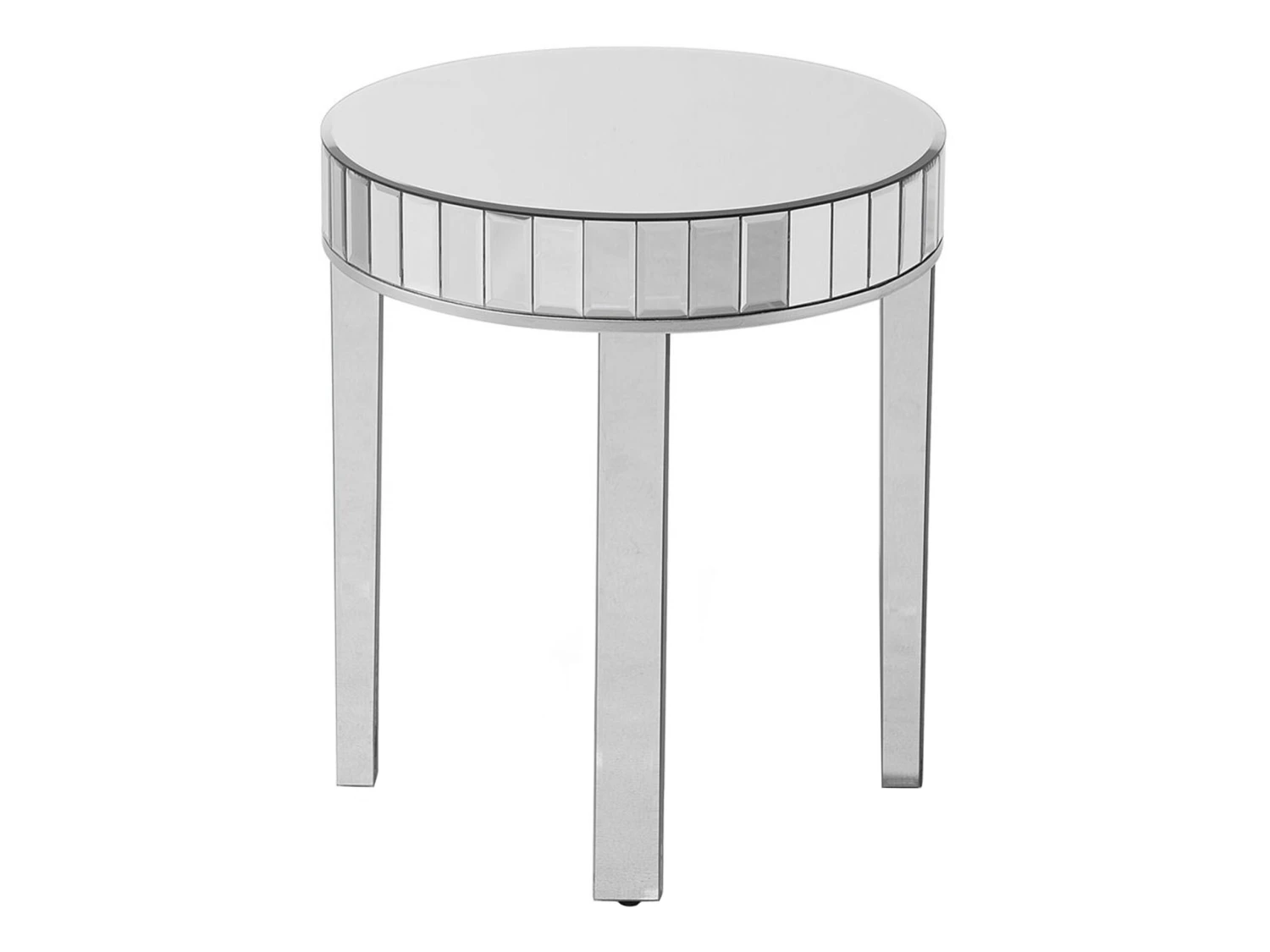 Nest Of 2 Mirrored Side Tables Silver RIMARDE - Image 9