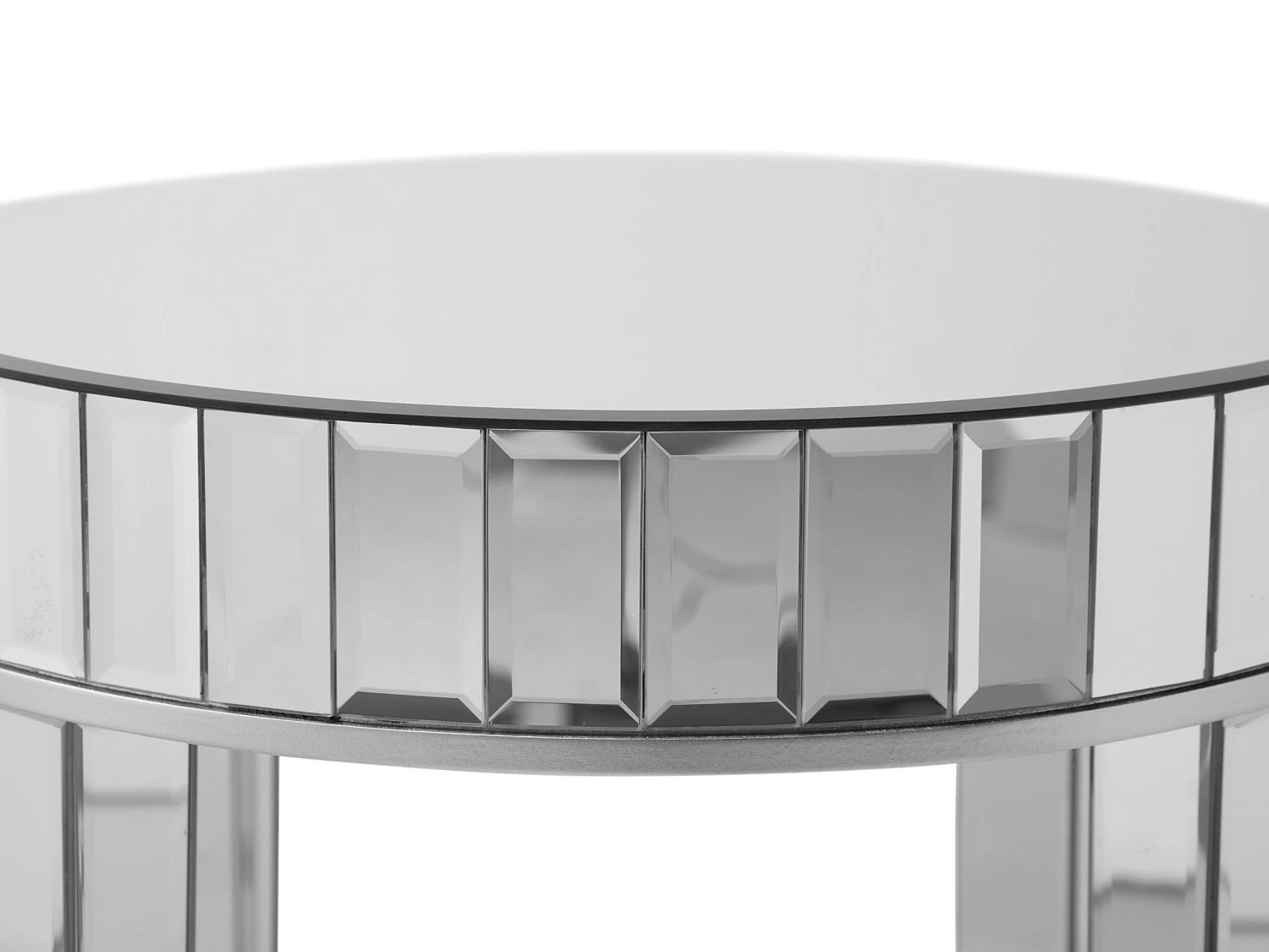 Nest Of 2 Mirrored Side Tables Silver RIMARDE - Image 10
