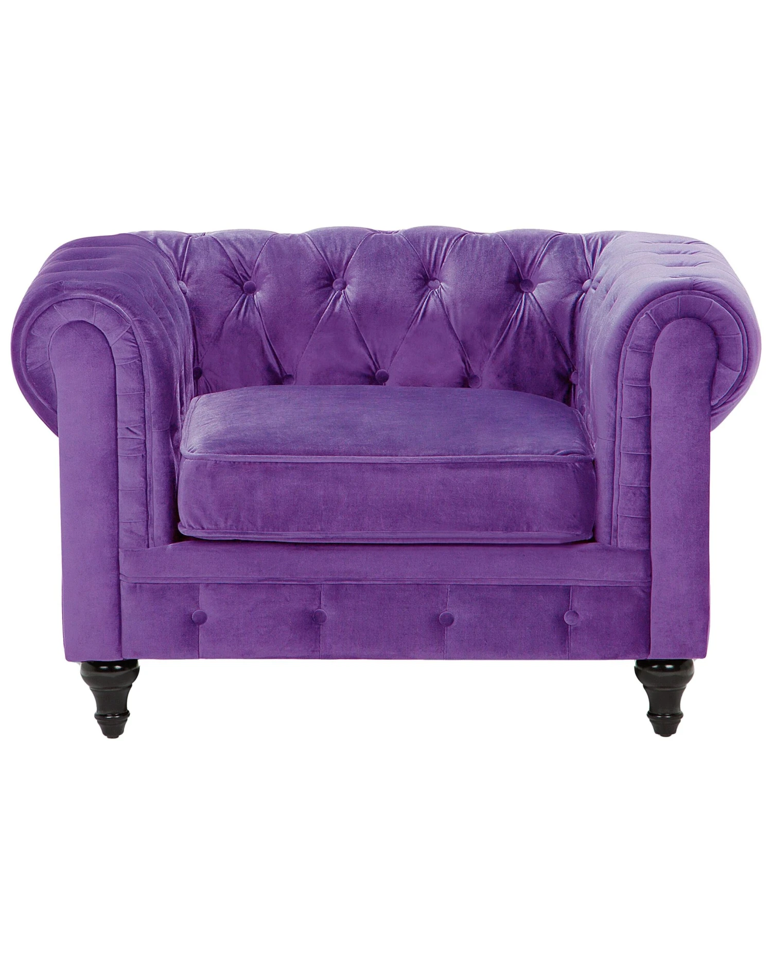 Velvet Armchair Purple CHESTERFIELD 6 Velvet Armchair Purple CHESTERFIELD - Image 4