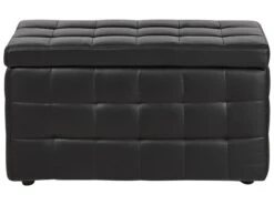 Faux Leather Storage Ottoman Black MICHIGAN -Cheap Furniture Store undef src sa picid 707012 type whitesh image