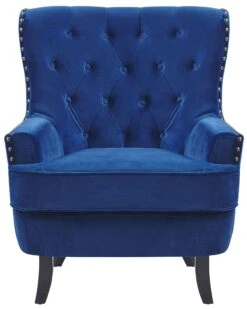 Velvet Armchair Cobalt Blue VIBORG II -Cheap Furniture Store undef src sa picid 708303 type whitesh image