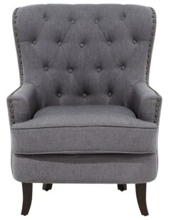 Fabric Armchair Dark Grey VIBORG II -Cheap Furniture Store undef src sa picid 708397 type whitesh image