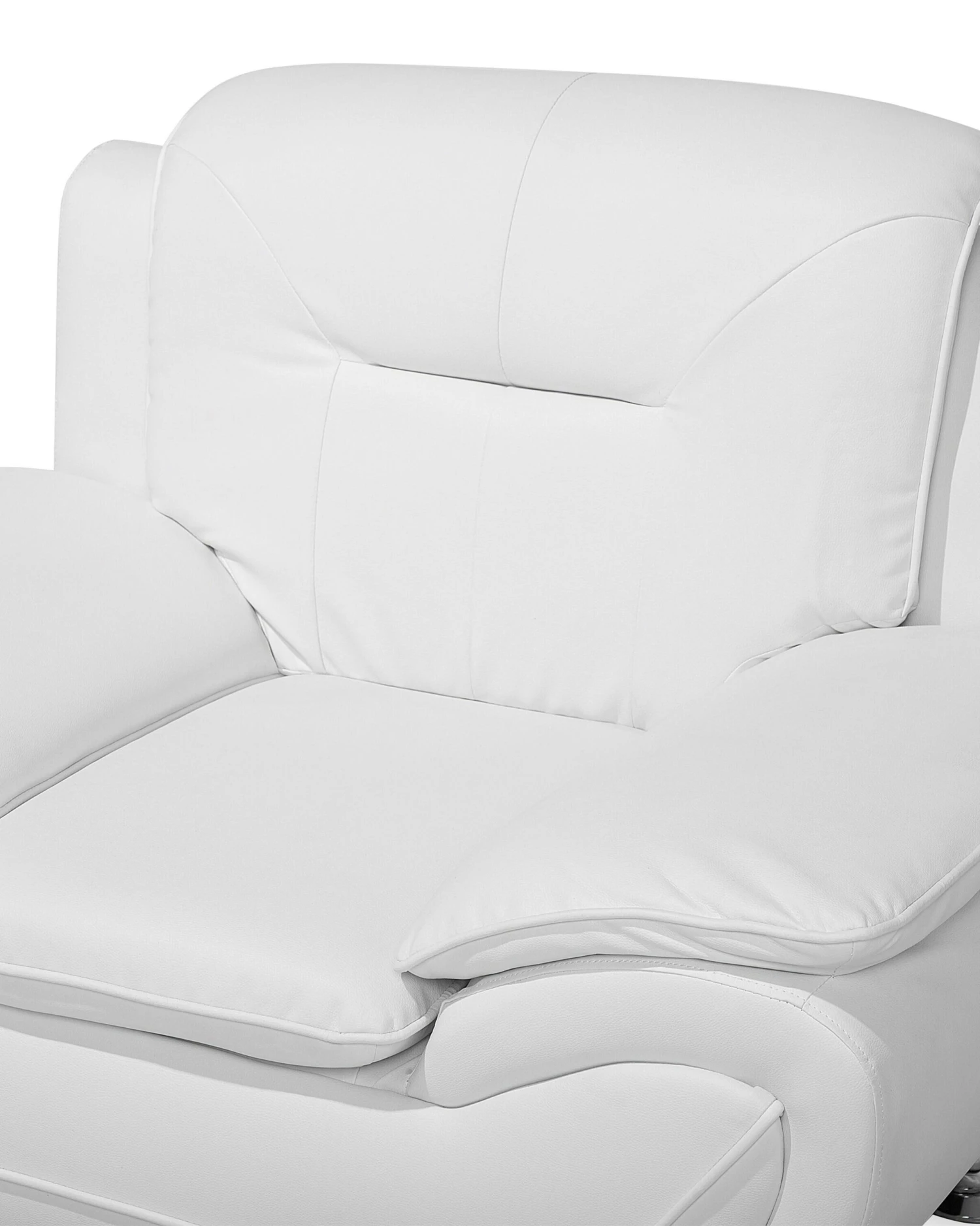 Faux Leather Armchair White LEIRA - Image 6